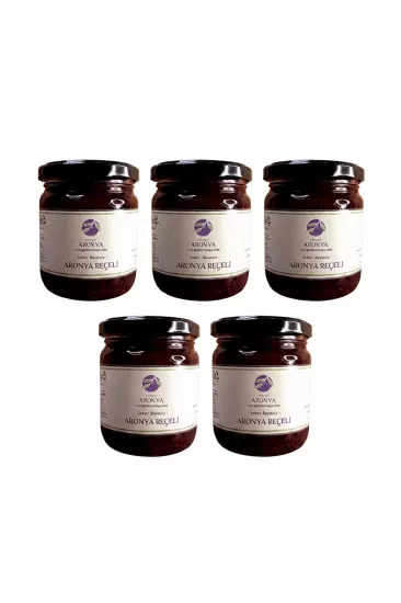 Aronya Reçeli (şeker ilavesiz) 5 li Paket Avantajı (1,05 kg)