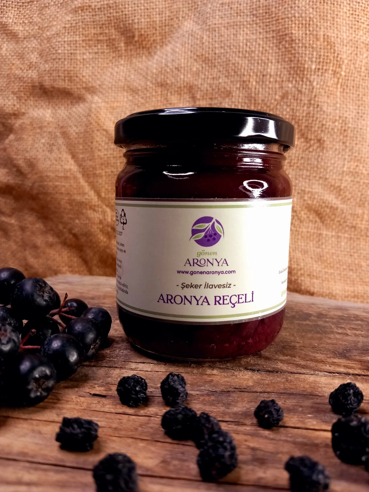 Aronya Reçeli 210 ml (Şeker İlavesiz )