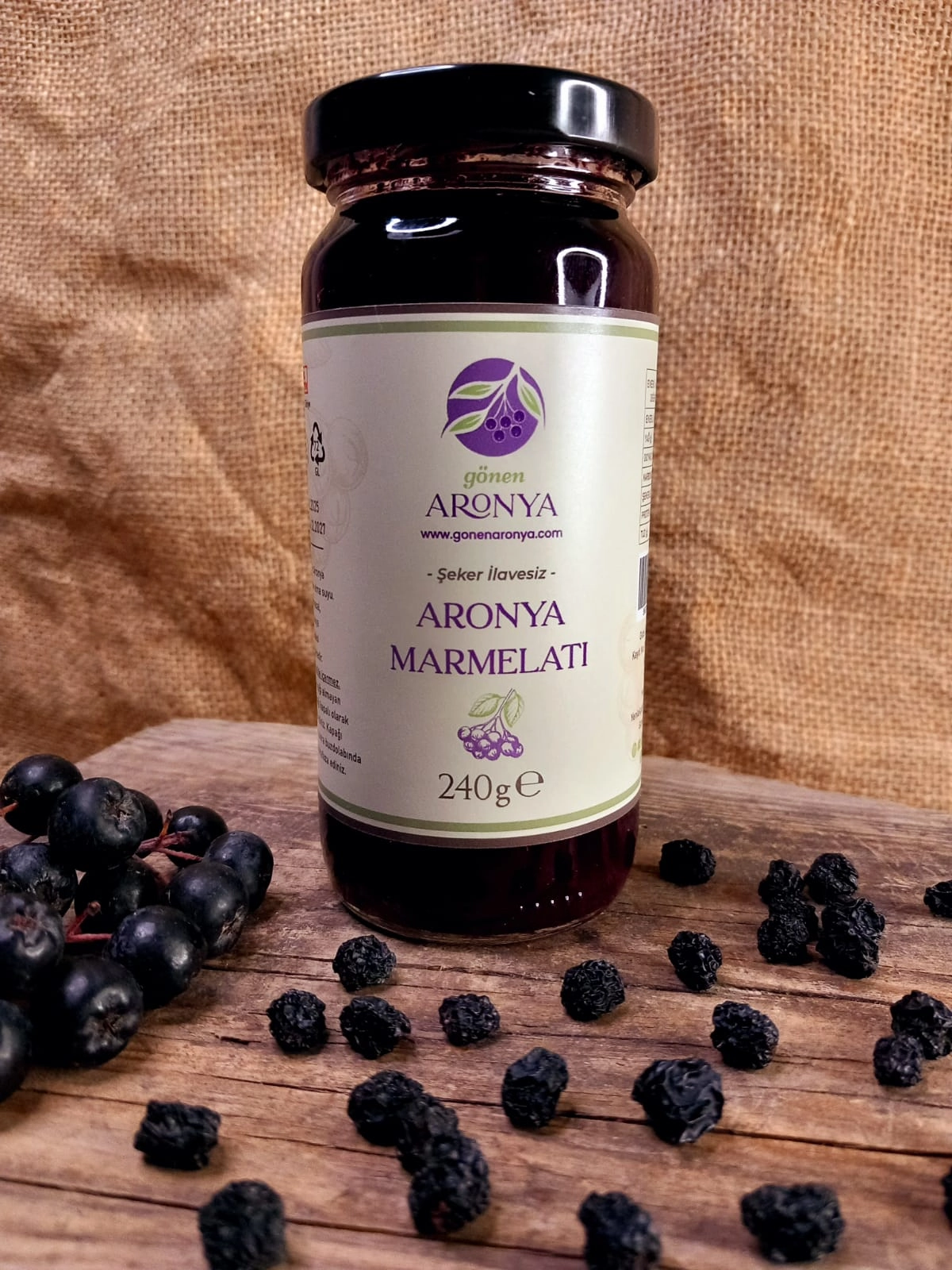 Aronya Marmelatı 240ml (Şeker İlavesiz)